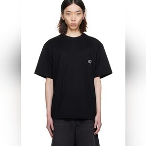 WOOYOUNGMI Black Drawstring T-Shirt size 52 new no tags, disconnected drawstring